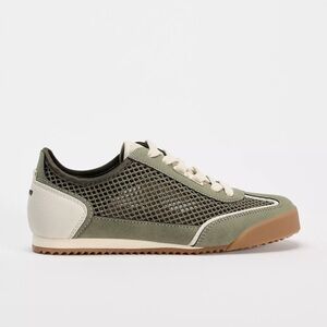 ZARA Mesh Running Shoes – Khaki Green